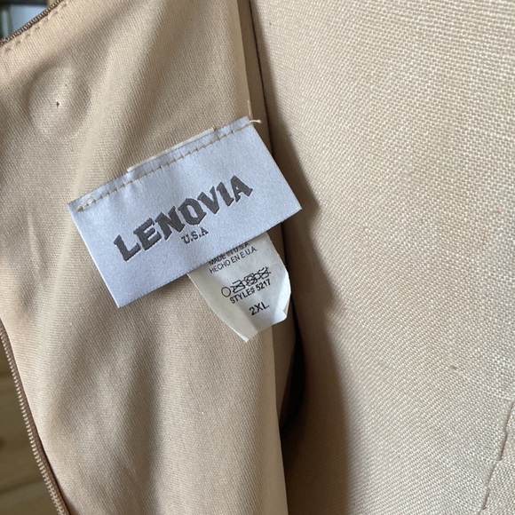 Gold shiny off shoulder formal gown, Sz 2XL - Picture 6 of 6